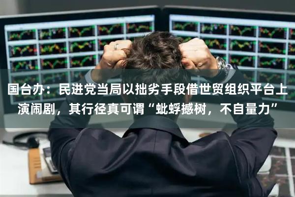 国台办：民进党当局以拙劣手段借世贸组织平台上演闹剧，其行径真可谓“蚍蜉撼树，不自量力”