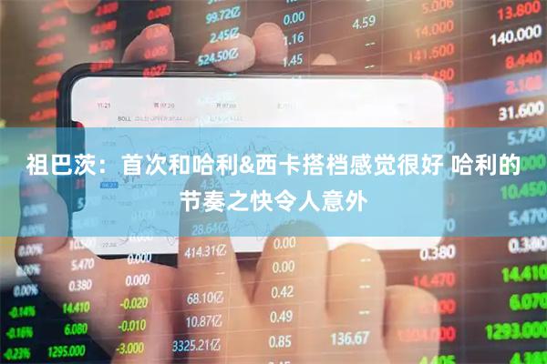 祖巴茨：首次和哈利&西卡搭档感觉很好 哈利的节奏之快令人意外